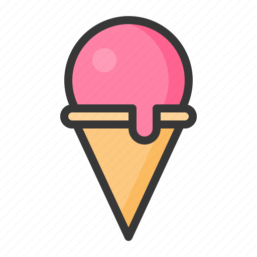 Dessert, food, ice cream, ice cream cone, sweets icon - Download on Iconfinder