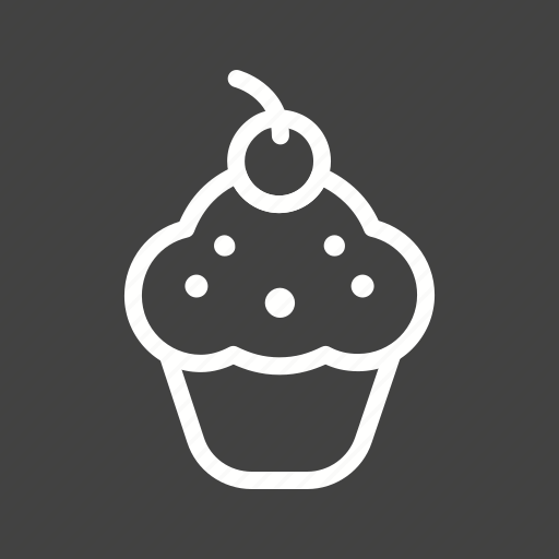 Cake, cherry, cream, cupcake, cupcakes, snack, sweet icon - Download on Iconfinder