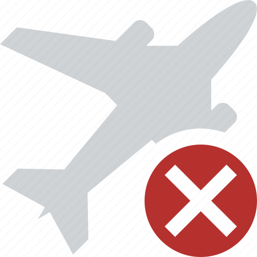 Airplane, cancel, flight, plane, transport, travel icon - Download on Iconfinder