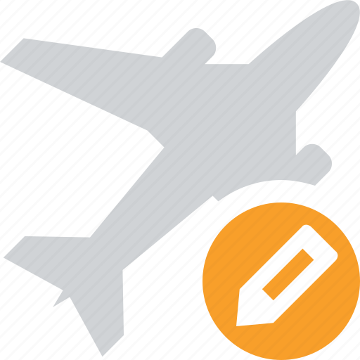 Airplane, edit, flight, plane, transport, travel icon - Download on Iconfinder
