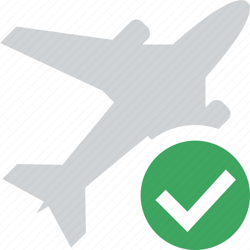 Airplane, flight, ok, plane, transport, travel icon - Download on Iconfinder