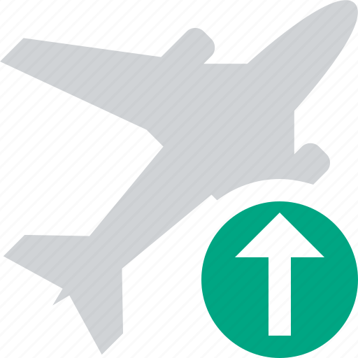 Airplane, flight, plane, transport, travel, upload icon - Download on Iconfinder