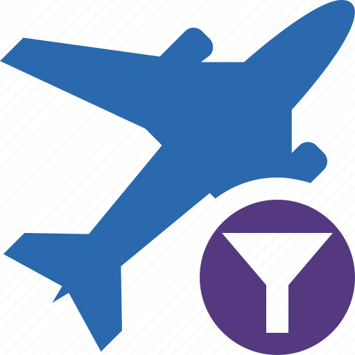 Airplane, filter, flight, plane, transport, travel icon - Download on Iconfinder