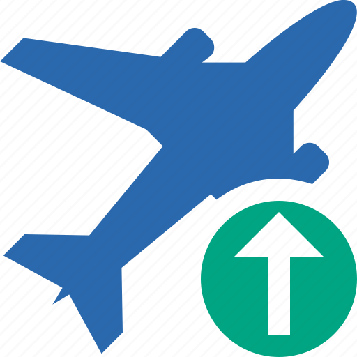 Airplane, flight, plane, transport, travel, upload icon - Download on Iconfinder