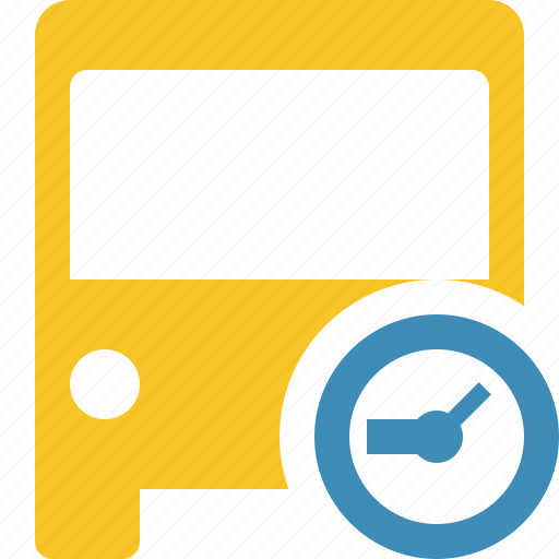 Bus, clock, public, transport, transportation, travel, vehicle icon - Download on Iconfinder