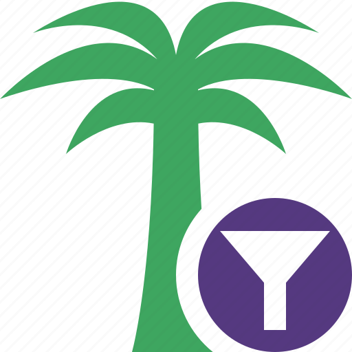 Filter, palmtree, travel, tree, tropical, vacation icon - Download on Iconfinder