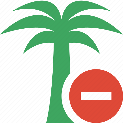 Palmtree, stop, travel, tree, tropical, vacation icon - Download on Iconfinder