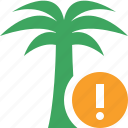 palmtree, travel, tree, tropical, vacation, warning