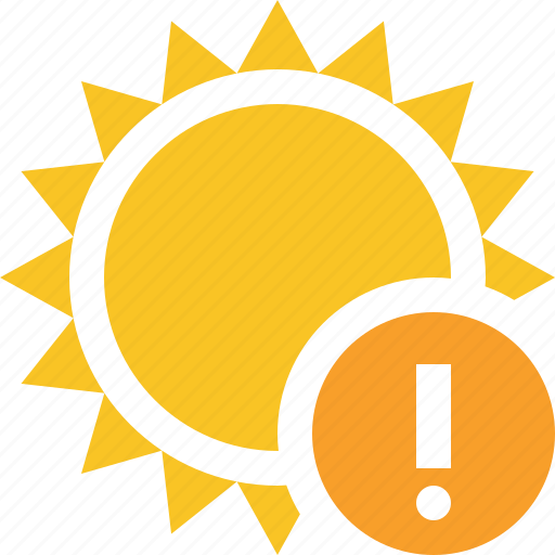 Summer, sun, sunny, travel, vacation, warning, weather icon - Download on Iconfinder