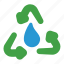 energy, recycle, water, reusable, arrow 