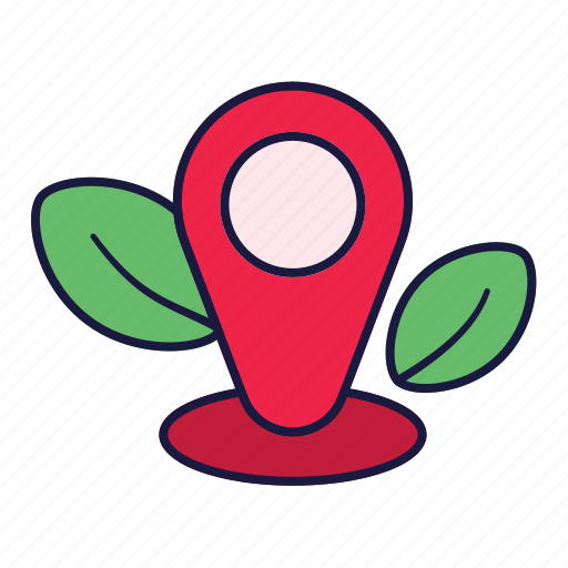 Leaf, location, mark, pin, maps icon - Download on Iconfinder