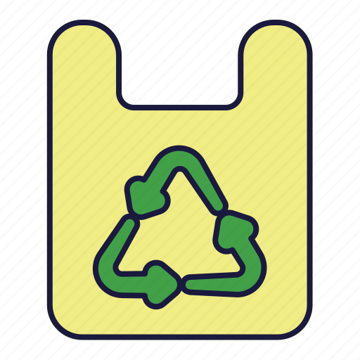 Bag, plastic, recycle, reusable, arrow icon - Download on Iconfinder