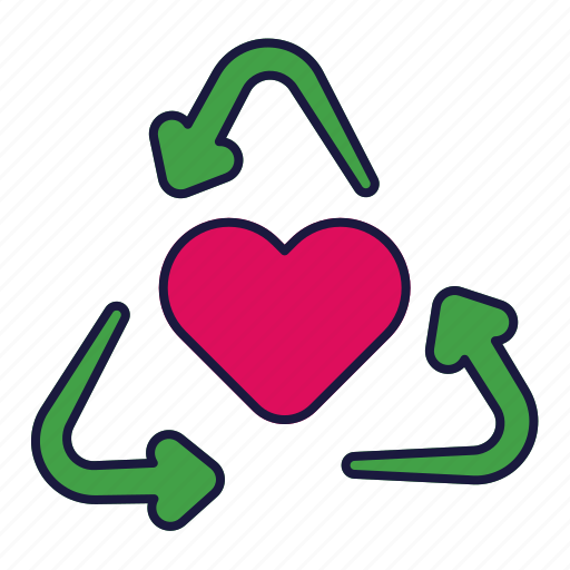 Conservation, green, recycle, recycling, reusable, reuse, love icon - Download on Iconfinder