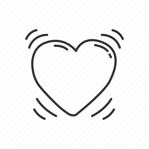 Beat, beating heart, emoji, heart, love, romance, valentines icon - Download on Iconfinder