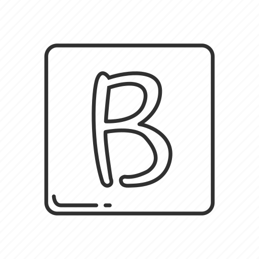 B sign, capital letter b, emoji, letter b, letter b symbol, squared b, emojis icon - Download on Iconfinder