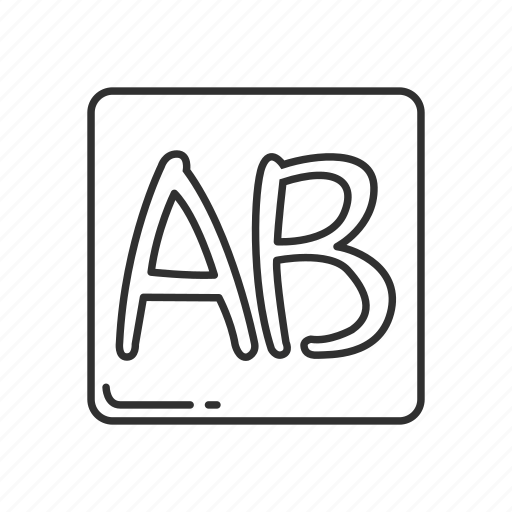 Ab, ab sign, ab symbol, capital letter ab, emoji, letter, squared ab icon - Download on Iconfinder