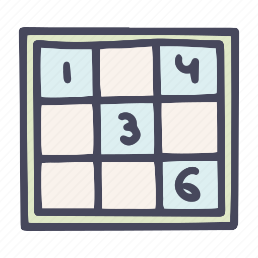 Table, game, sudoku, logic, puzzle, exercise, leisure icon - Download on Iconfinder