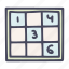 table, game, sudoku, logic, puzzle, exercise, leisure, number, brain 