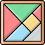 tangram, puzzle, polygons, board game 