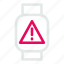 device, marktriangle, mobile, smart, watchexclamation 