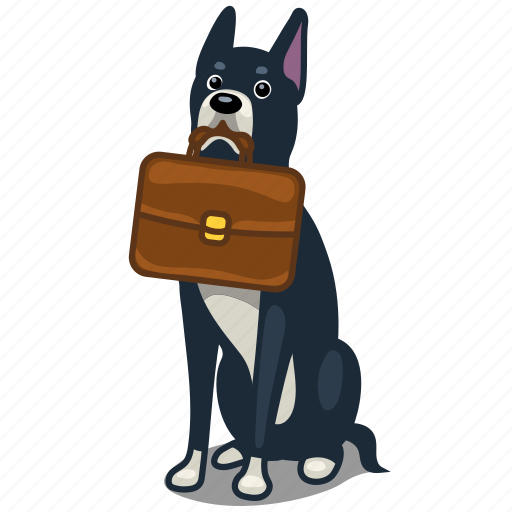 Business, dog, formal, hound, office, suitcase icon - Download on Iconfinder