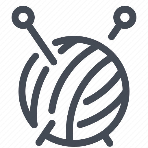 Hobby, knitting, needles, whool, yarn, yarncraft icon - Download on Iconfinder