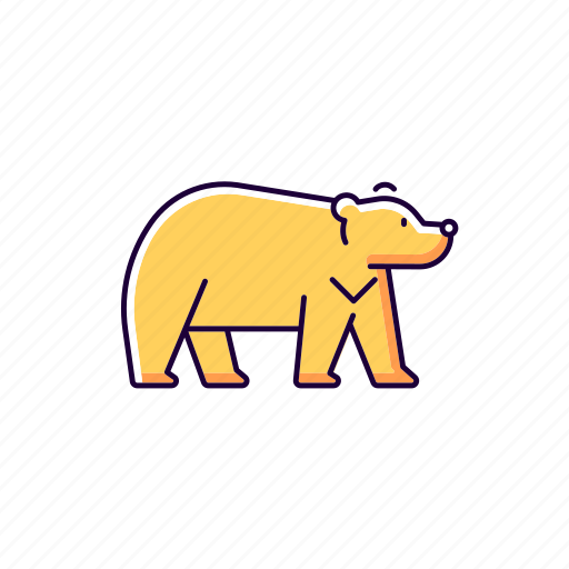 Bear, mammal, endemic, areal icon - Download on Iconfinder