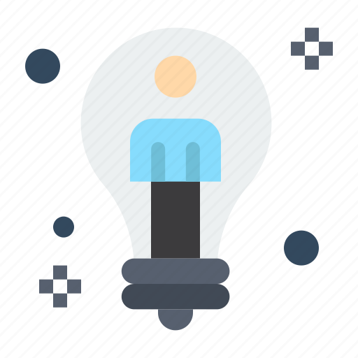 Bulb, idea, male, man, solution icon - Download on Iconfinder