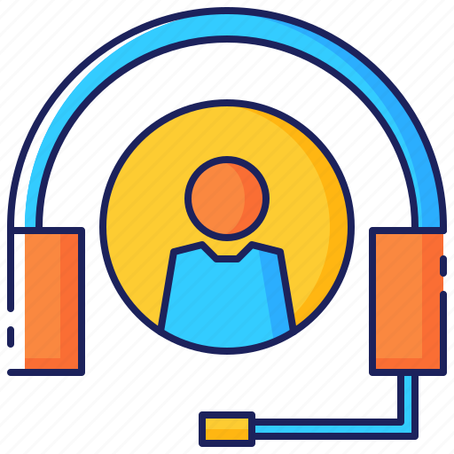 Assistance, business, communication, customer, headset, service, support icon - Download on Iconfinder