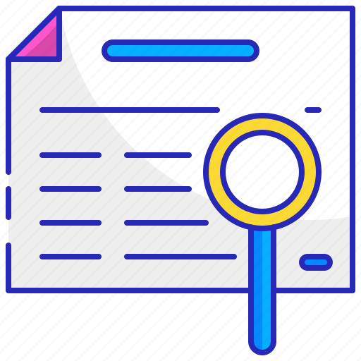 Classified, information, list, paper, print, search, white icon - Download on Iconfinder