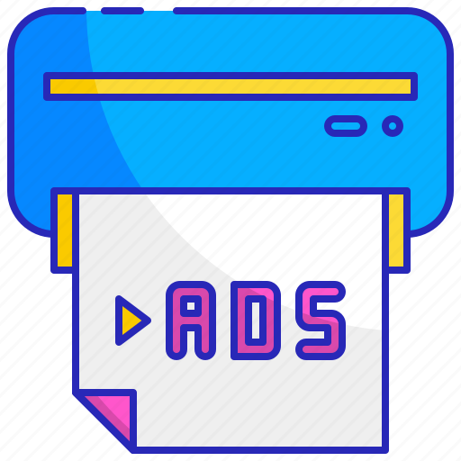 Advertise, advertisement, advertising, page, paper, print, publication icon - Download on Iconfinder
