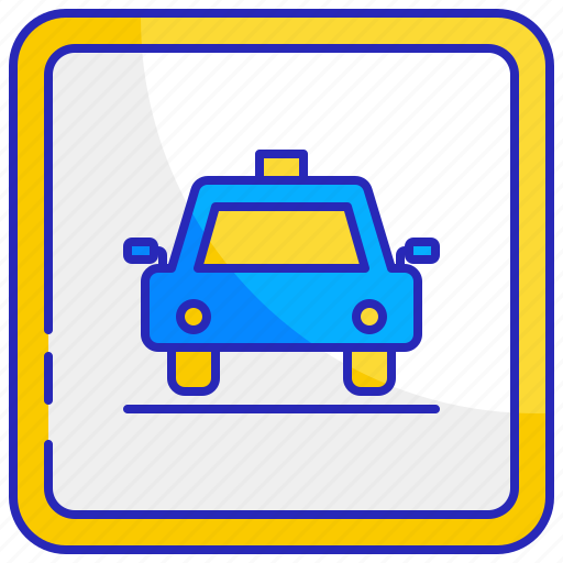 Cab, car, display, road, street, taxi, transport icon - Download on Iconfinder