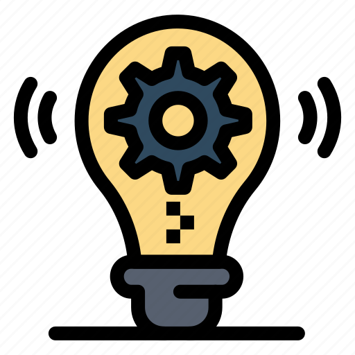 Bulb, gear, idea, setting icon - Download on Iconfinder