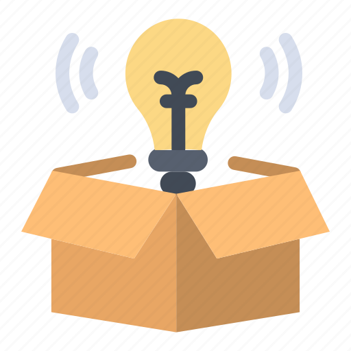 Box, bulb, idea, light icon - Download on Iconfinder
