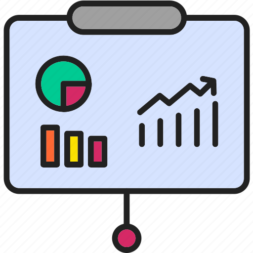 Work, presentation, business, chart, flow, present, report icon - Download on Iconfinder