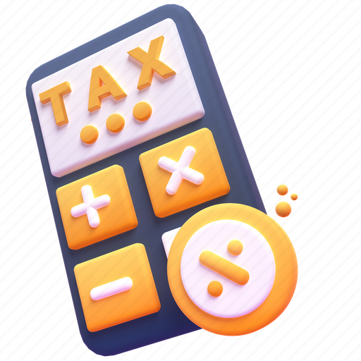 Calculate, tax, dinamic 3D illustration - Download on Iconfinder