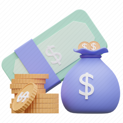 Taxation, money, business, finance 3D illustration - Download on Iconfinder