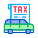 car, document, finance, notice, receipt, system, tax