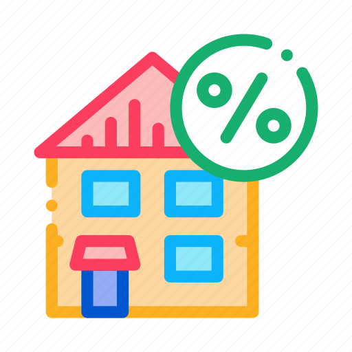 Building, document, finance, house, percent, system, tax icon - Download on Iconfinder