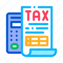 calculator, concept, finance, mail, notice, system, tax