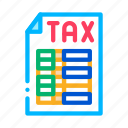building, chart, document, finance, page, system, tax