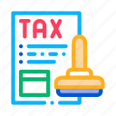 document, finance, mail, paper, stamp, system, tax