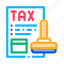 document, finance, mail, paper, stamp, system, tax 