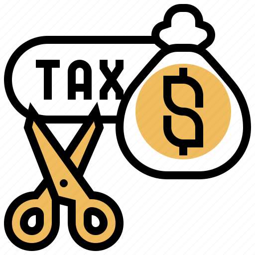 credit-cut-deduction-scissors-tax-icon