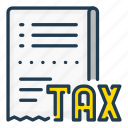 bill, invoice, receipt, tax, taxation