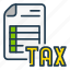 document, file, form, tax, taxation 