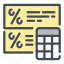 calc, accounting, calculation, tax, fee, loan, percentage 