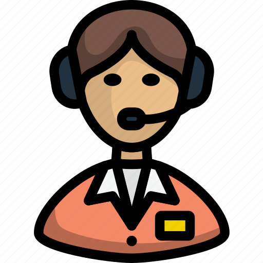 Taxi, business, operator, technology, service, dispatcher, lineart icon - Download on Iconfinder