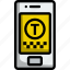 taxi, phone, cab, service, travel, app, internet 