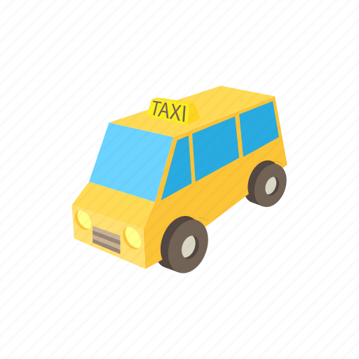 Car, cartoon, taxi, transport, transportation, vehicle, yellow icon - Download on Iconfinder